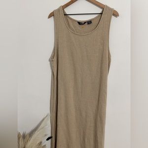 Maxi linen cotton dress